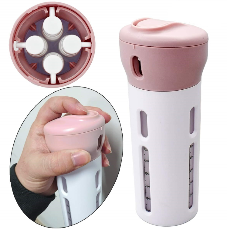 Dispenser Portátil de Viagem 4 em 1