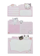 Kwaii - Kit de 9 Blocos de Anotações e Marcador de Página Sticker