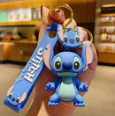 Chaveiros 3d Stitch E Angel Emborrachado Com Metal