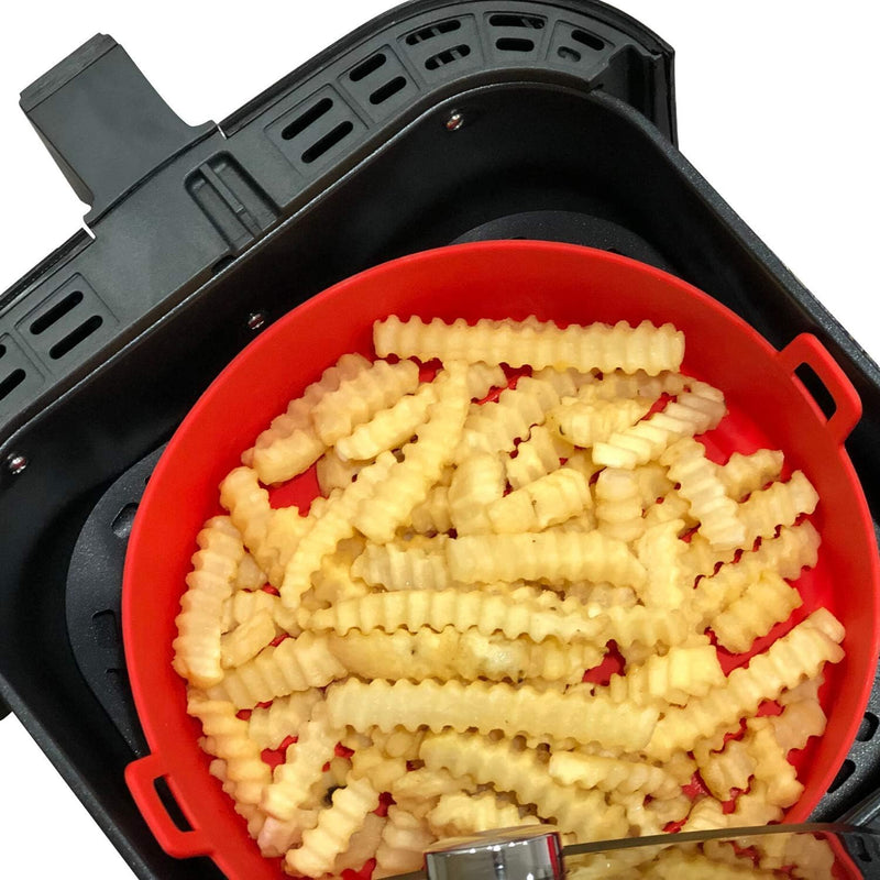 Forma Silicone Com Alça Para Fritadeira Airfryer Forno Hausk