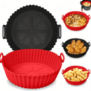 Forma Silicone Com Alça Para Fritadeira Airfryer Forno Hausk