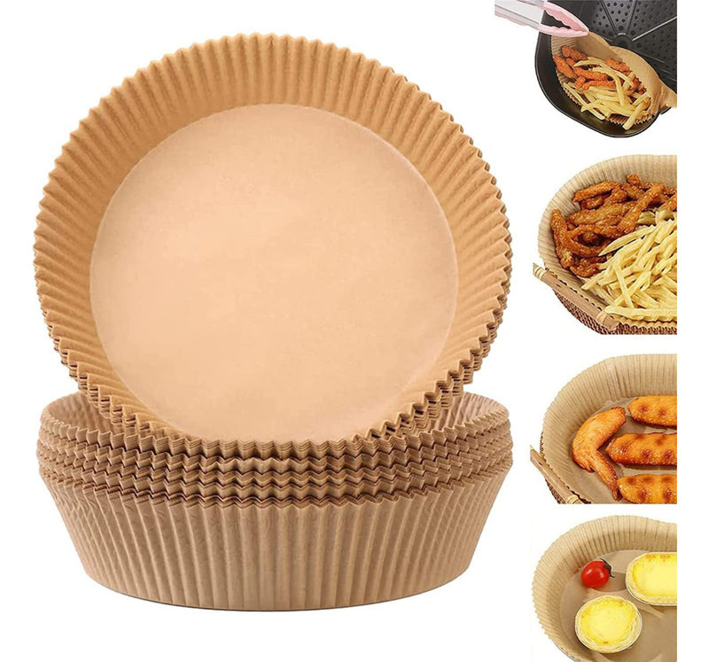 Formas Redondas Descartáveis Para Air Fryer E Fritadeira