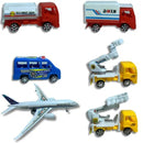 Kit Brinquedo Avião E Caminhão De Bombeiro Resgate Jatinho